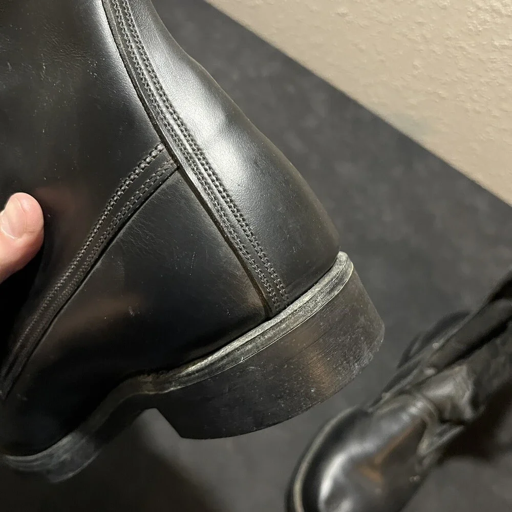 Vintage Chippewa Boots USAF Combat 1950s Air Force Base Leather Engineer Size 9